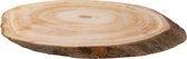 Décoration tranche d'arbre/tranche d'écorce d'arbre bois -42 x 27 x 3 cm -ovale- hobby