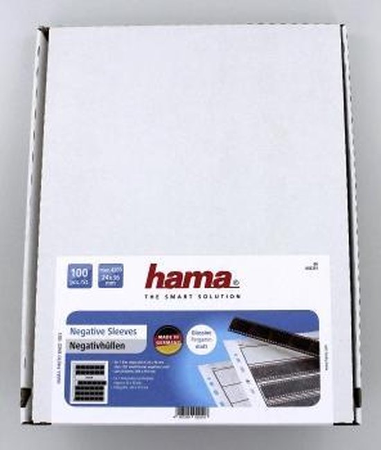 Hama Negatiefhoezen verpakking, 100 stuks voor 24x36mm fotorolletjes.