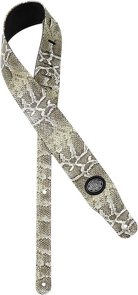 Gitaarriem Cobra Series Snakeskin Wit GST-205-WH Gaucho