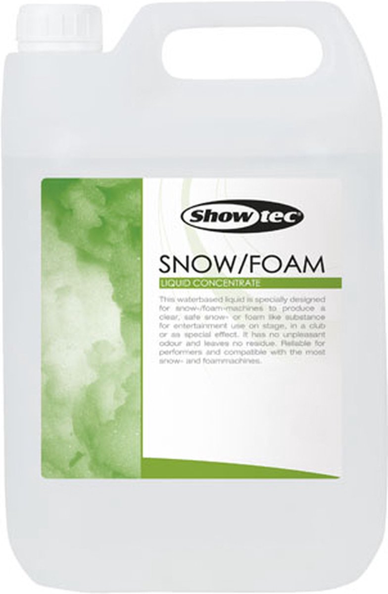 Sneeuw schuimvloeistof Showgear 5L Waterbasis Concentraat