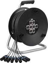 DAP Audio Python 8 Stagewheel 8x XLR, 16 meter