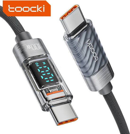 Toocki 100W USB Type C vers USB C câble PD chargeur de charge