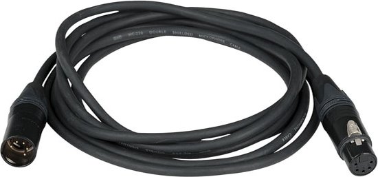 DMX kabel DAP Neutrik FL84150 - AES-EBU XLR/M 5p. > XLR/F 5p. 1,50 m