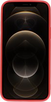 Mobiparts hoesje geschikt voor de Apple iPhone 12/12 Pro - Siliconen - Rood