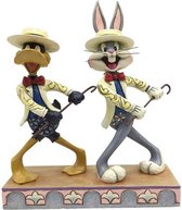 Looney Tunes by Jim Shore-beeldje - On WIth The Show - Bugs Bunny & Daffy Duck