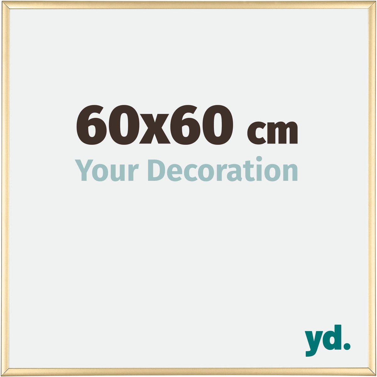 yd. Your Decoration - Fotolijst 60x60 cm - Aluminium - Goud - Kent