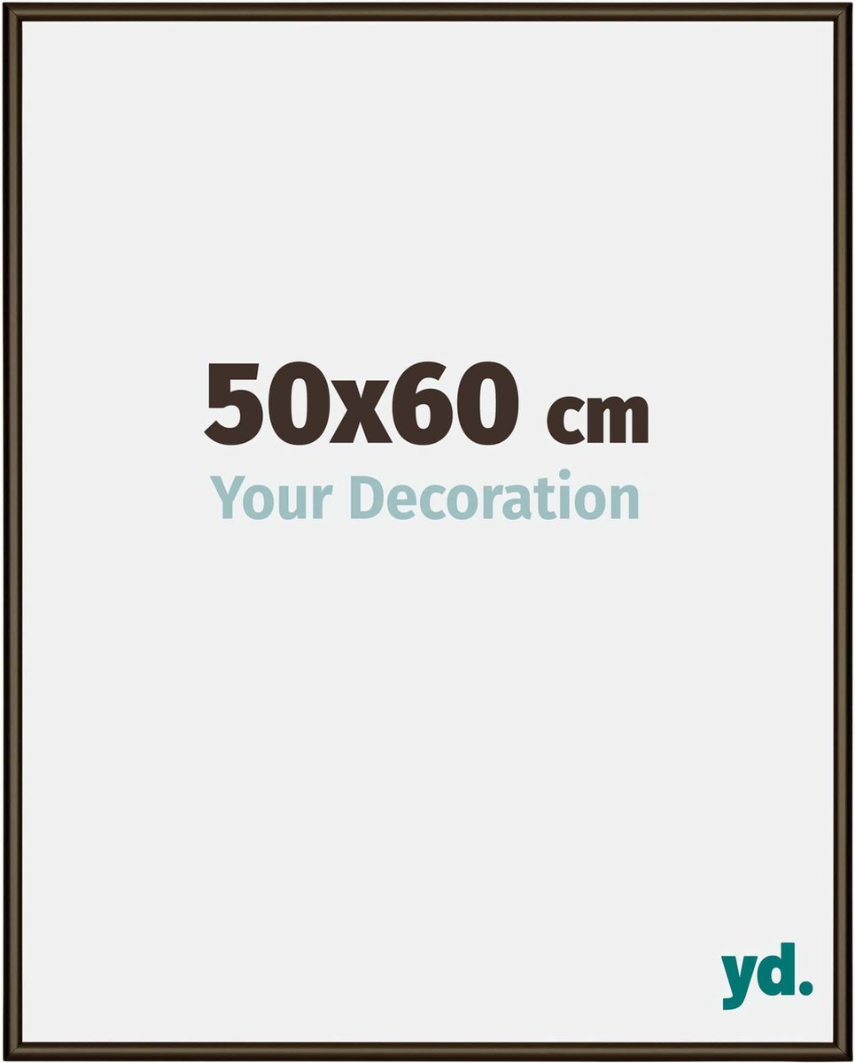 yd. Your Decoration - Fotolijst 50x60 cm - Aluminium - Walnoot Structuur - New York