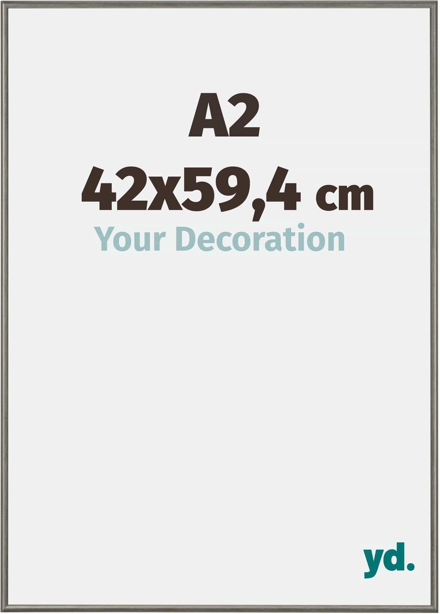 yd. Your Decoration - Fotolijst A2 42x59,4 cm - Aluminium - Mercury Structuur - New York