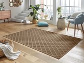 Modern vloerkleed ruiten Danton - bruin 200x300 cm
