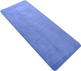 Moderne effen loper Nasty - blauw 80x200 cm