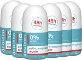 Deoleen Anti-transpirant - Roller Regular - Deodorant - 50 ml 6 pack