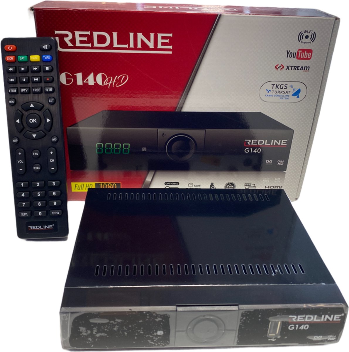 Redline G140 HD FTA Satelliet ontvanger - Redline
