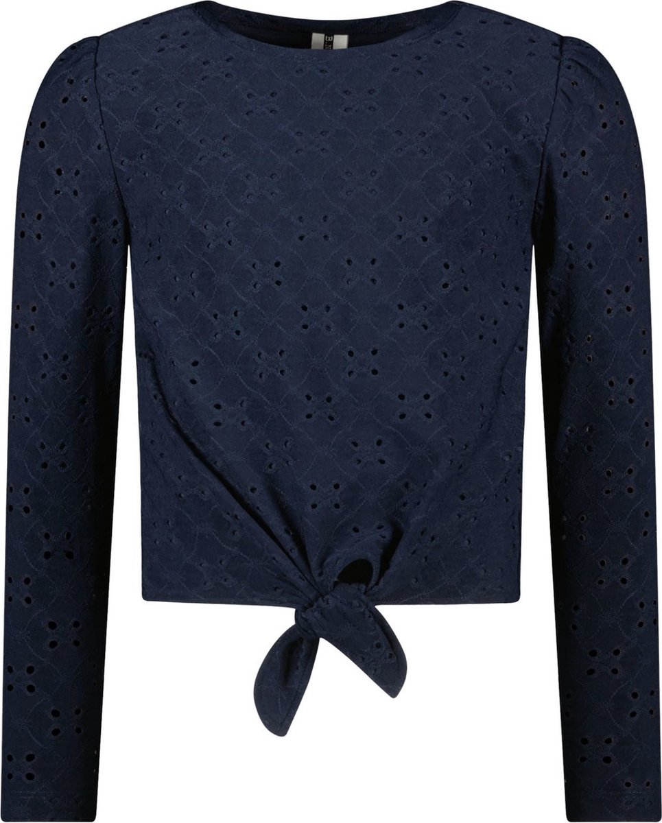 B.Nosy Meisjes Jersey Broderie Top - Maat 104