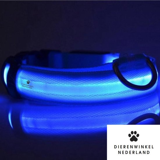 RUXAN Oplaadbare led-lichthalsband met drie helderheidsmodi, halsband voor kleine, middelgrote en grote honden, voor veilige wandelingen in de nacht