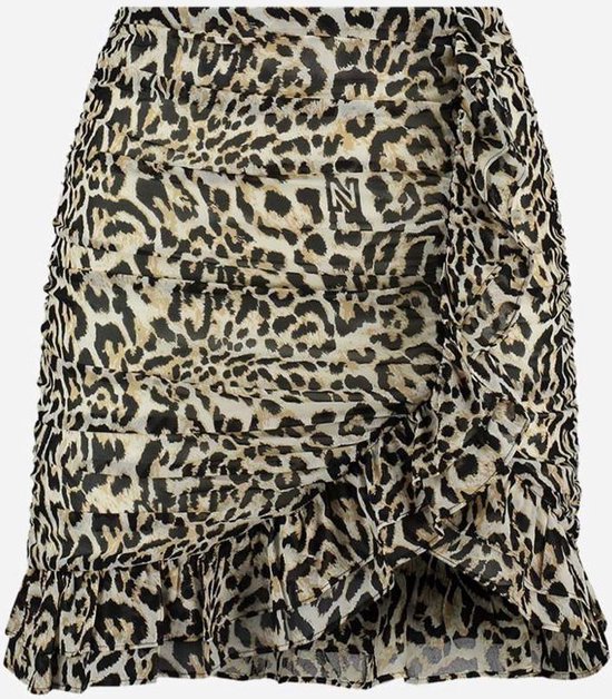 Jupe léopard Nikkie à volants - taille 36