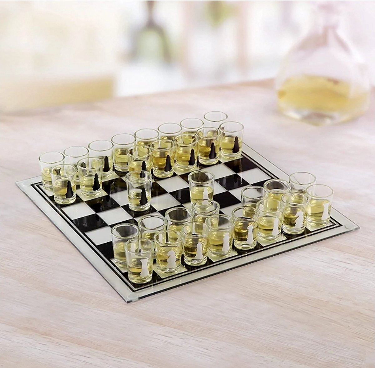 Jeu d'échecs Ilso à boire - échecs - dames - jeu à boire - verre - verres à  liqueur, Jeux