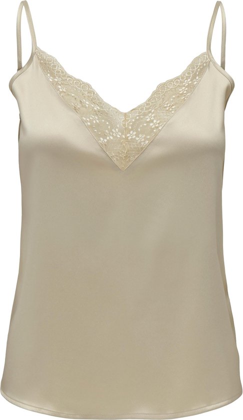 Only Top Onlvictoria Sl Lace Mix Singlet Wvn 15287104 Creme Dames Maat - XS