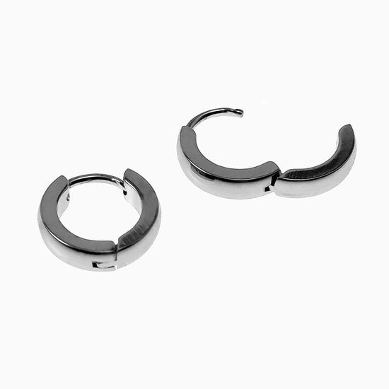 Epoch World 5 paar set titanium roestvrij staal mannen creolen zilveren oorbellen heren gouden oorbellen dames zwart hypoallergeen klein 14 mm piercing