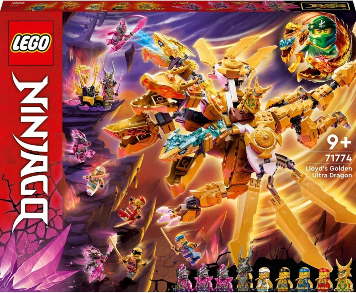 LEGO NINJAGO Lloyds Gouden Ultra Draak - 71774 | bol.com