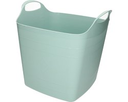 Flexibele kuip - 25L - kunststof - mint groen - emmer - wasmand