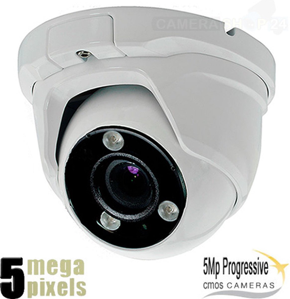 Beveiligingscamera - Dome Camera 4 in 1 - 5 Megapixel - Zeer Scherp Helder Beeld - Motorzoomlens - Nachtzicht 40 meter - Buiten Camera - BLC - DWDR - Ruisreductie 2DNR