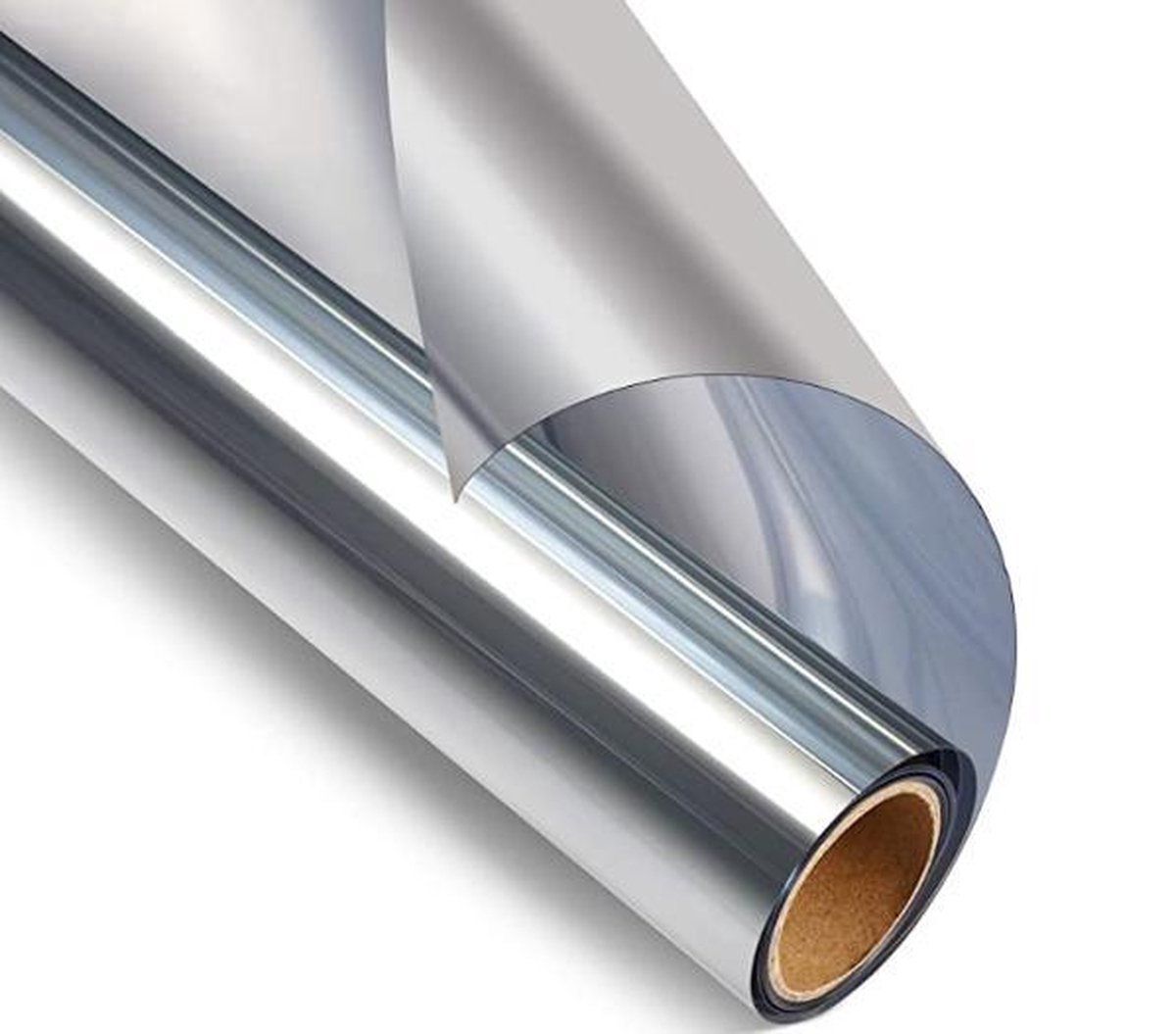 Simple Fix Raamfolie Anti Inkijk - 90CM x 300CM - Spiegelfolie - Zonwerend en Isolerend - HR++ - Spiegelfolie Statisch - Verduisterend - Spiegeleffect - Zilver