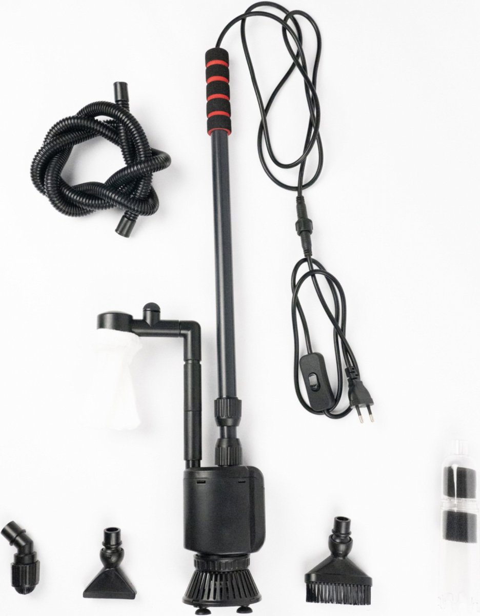 Aqqa 6 in 1 Aquarium stofzuiger Bodemreiniger Gravel Cleaner