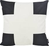 Sierkussen Dano Black/White #1 - Outdoor/Buiten Collectie | 45 x 45 cm | Katoen/Polyester