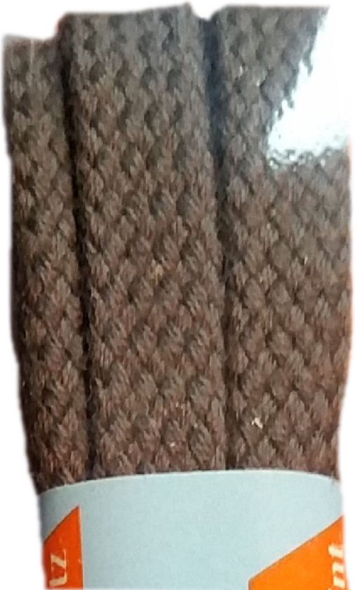 Good.news Platte gewaxte veters katoenen schoenveters met wax coating 110CM Grijs