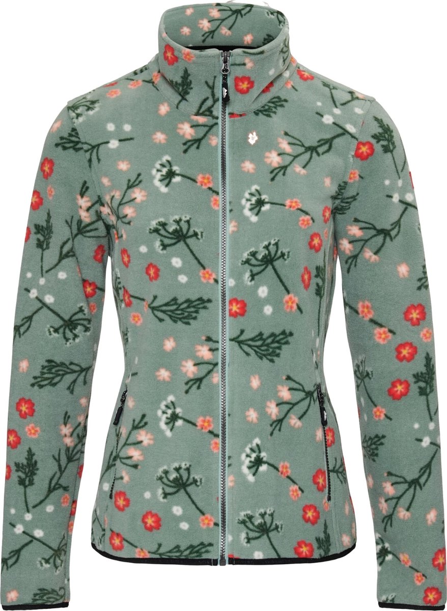 Nordberg Floor Fleece Vest Dames Melange Groen