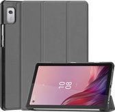 Case2go - Tablet Hoes geschikt voor Lenovo Tab M9 - Tri-Fold Book Case - Grijs
