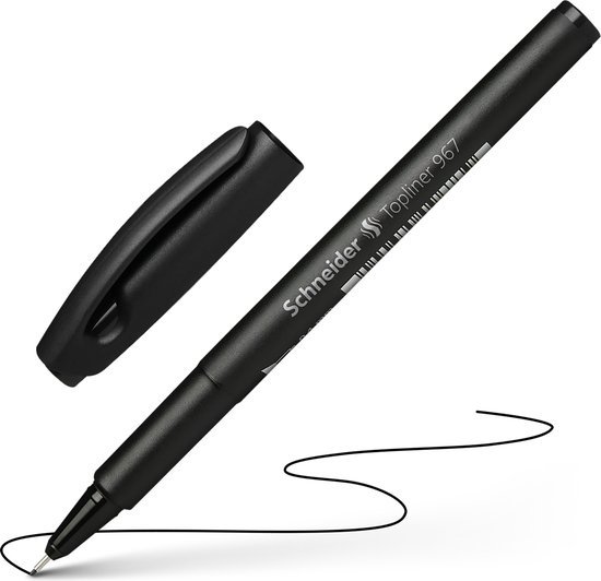 Schneider fineliner - Topliner 967 - lijnbreedte 0,4mm - zwart - S-9671