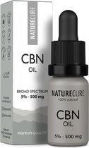 Nature Cure CBN + CBD-olie 5% - 500 mg- Broad Spectrum 10 ml