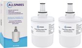 AllSpares Waterfilter (2x) voor koelkast geschikt voor Samsung DA29-00003F / DA29-00003G / HAFIN2