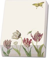 Bekking & Blitz - Memoblok - Memo blocnote - Notitieblok - Kunst – Botanische kunst - Bloemen – Tulpen -Tulips - Jacob Marrel - Collectie Rijksmuseum Amsterdam