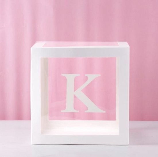 Foto: Doorzichtige letter blok dozen lekker k herbruikbaar multifunctioneel transparante box met letter fotoshoot cakesmash babyshower versiering ballonnen box baby shower letter blokken gender reveal baby doos mommy to be party