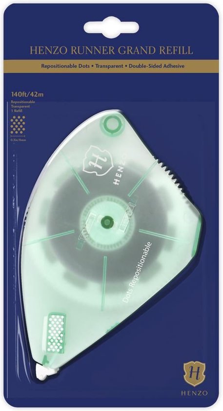 Taperunner - Henzo - Runner Grand - Recharge - 45 mètres - Transparent - Repositionnable