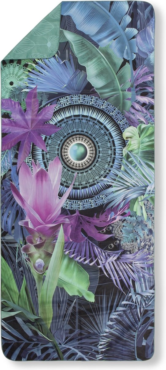 HIP Sporthanddoek "mandala's, bladeren en bloemen" - Multi - (50x100 cm) - Microvezel