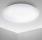 Bol.com B.K.Licht - Witte LED Plafondlamp - ronde - Ø27.8cm - keuken lamp - voor binnen - 4.000K - 1.200Lm - 12W aanbieding