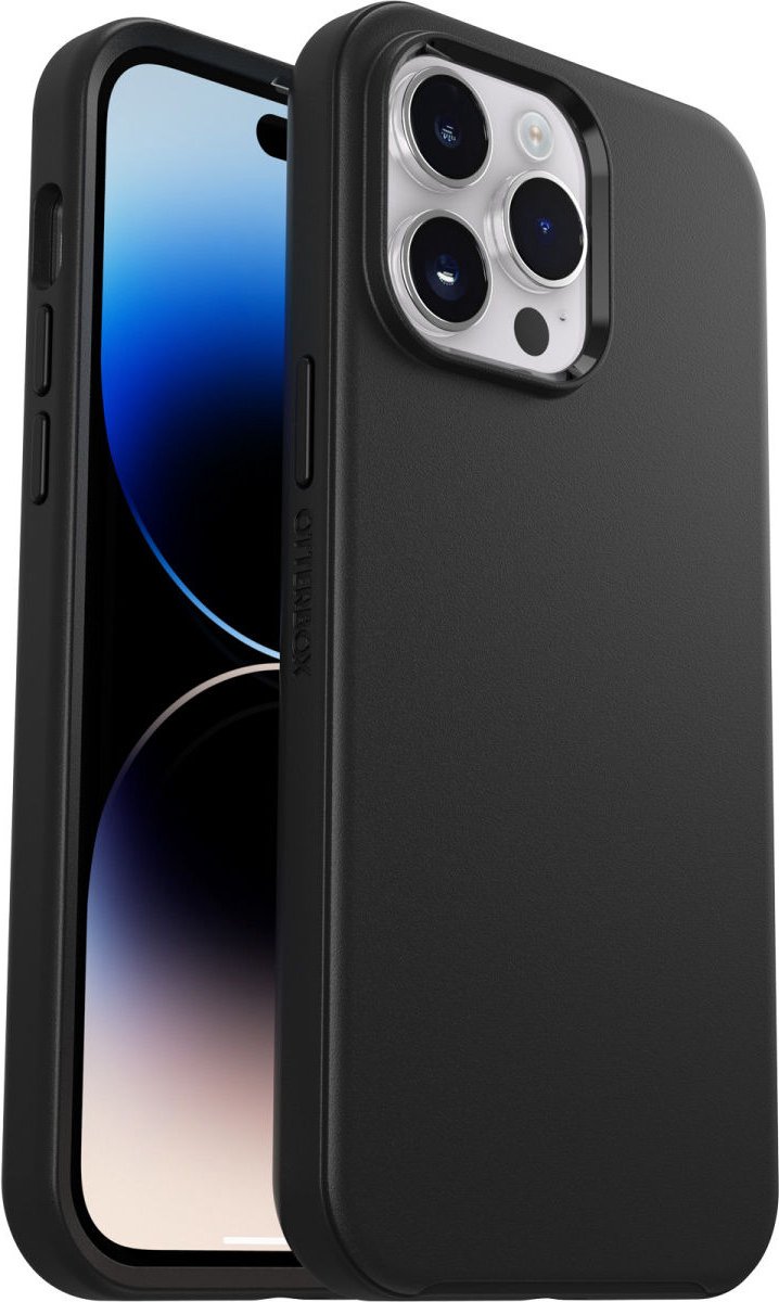 Geschikt voor OtterBox Apple iPhone 14 Pro Max Symmetry Back Cover Hoesje Zwart