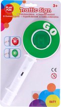 Playfun Verkeersbord Stop & Go Junior 25 Cm Wit/groen/rood
