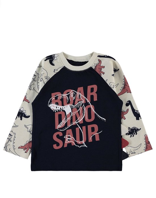 Mini Rodini Sweater Blauw Dino