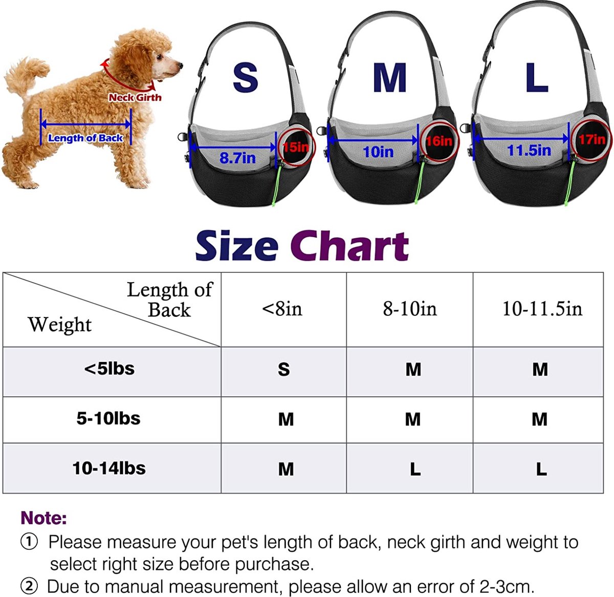 Pet Dog Sling Carrier Hand Free Drawstring Dog Papoose with