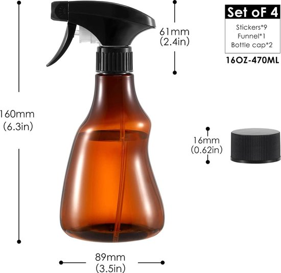 Bouteille de 500 ml X 2 pulvérisation de nettoyage des plantes - Bouteille  en plastique vide Bouteille