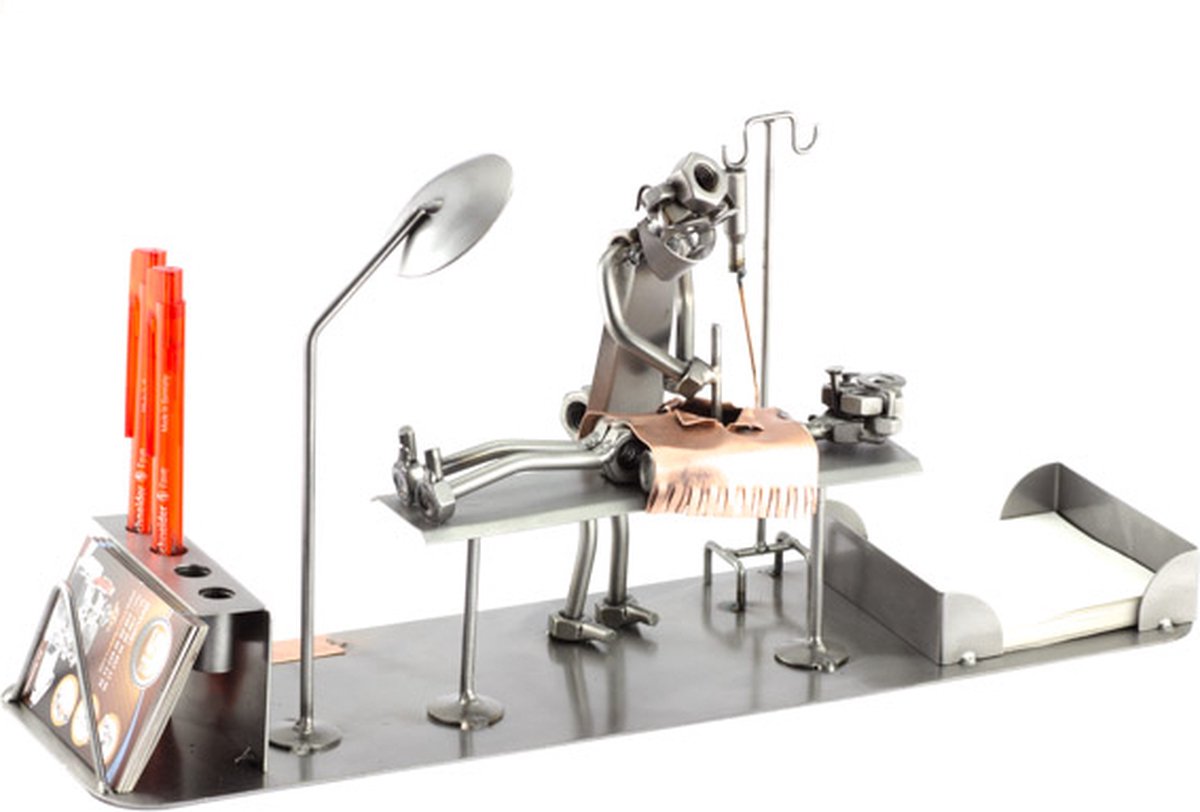 Metalen bureau Set medische arts / chirurg - Bureau accessoires Set - moeren en bouten - Office Desk Organizer Set - handgemaakte bureau set - Manager Gift - verjaardagscadeau