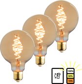 E27 LED Lamp - 3-pack - 3 staps dimbaar - 3.5 watt - 2100K extra warm