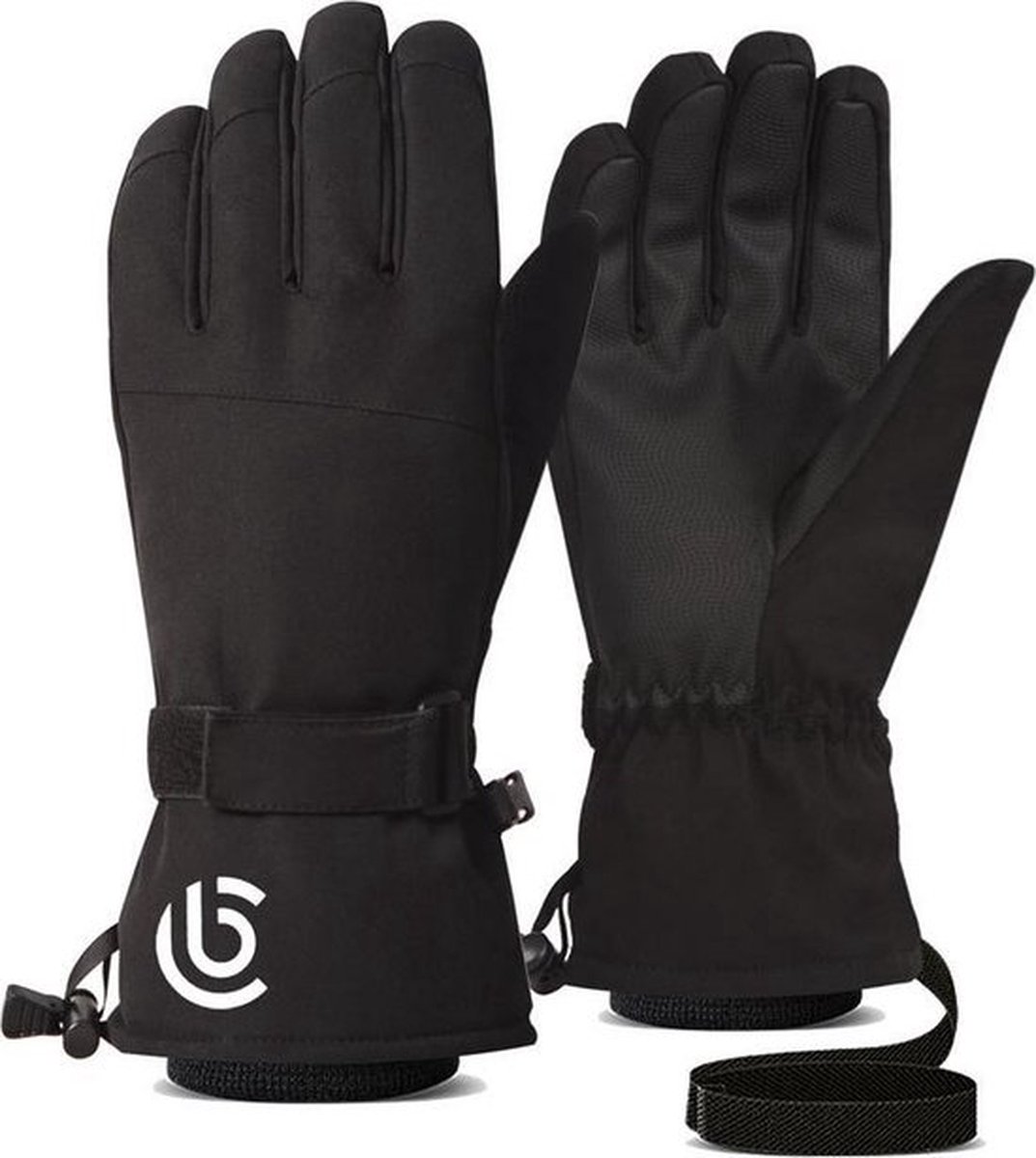 Ski handschoenen - Zwart - Maat XL