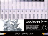 AD Spectra Marker Set Cool Gray 12