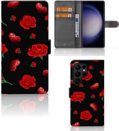 Wallet Book Case Geschikt voor Samsung Galaxy S23 Ultra Smartphone Hoesje Valentijnscadeau