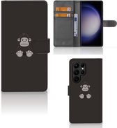 Telefoonhoesje Geschikt voor Samsung Galaxy S23 Ultra Wallet Book Case Verjaardagscadeau Gorilla